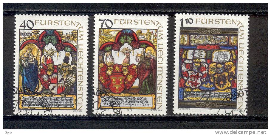 Liechtenstein   1979.-  Y&T Nº   672/74 - Oblitérés