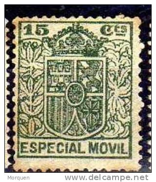 Especial Movil, Monarquia 15 Cts Verde - Revenue Stamps