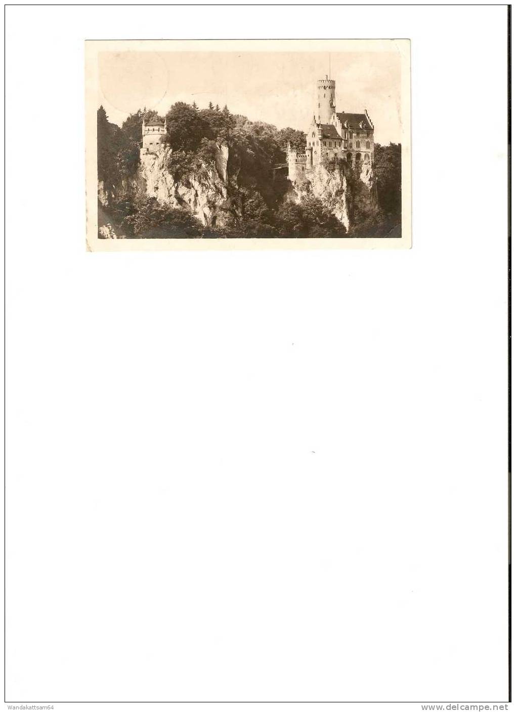 AK Schloß Lichtenstein 14. V. 26. 9 - 10 V TÜBINGEN * Nr. 1 * Nach Kempten Bei Bingen Am Rhein - Reutlingen