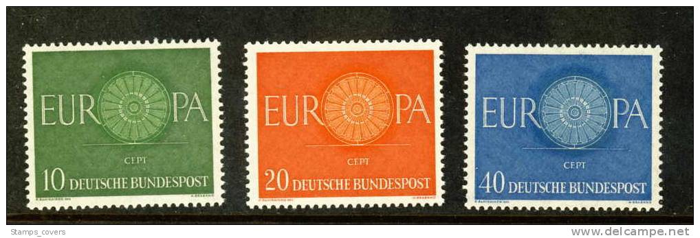 BUND MNH** MICHEL 337/39 EUROPA 1960 - 1960