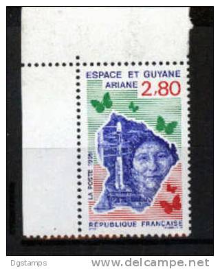 Francia 1995 Yv2948 ** "Espace Et Guyane Ariane" Cohete, Mariposas. - Europa