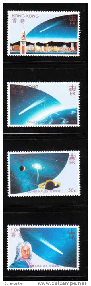 Hong Kong 1986 Halley´s Comet Solar System Edmond Halley MNH - Nuovi