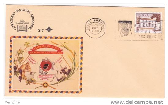 1975  Official   FDC # 2.7  Society Of Real Afrikaans - FDC