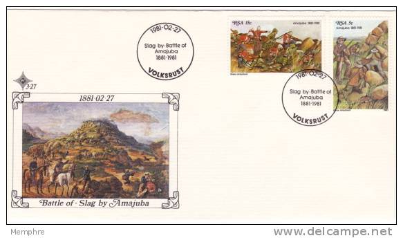 1981  Official FDC  # 3.26  Centenary Of The Battle Of Amajuba - FDC