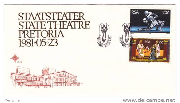 1981  Official FDC  # 3.28  Pretoria State Theatre - FDC