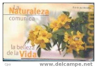 # ARGENTINA_TELEFONICA E4 Tecoma 20 Gem 10.97 -fleurs,flowers- Tres Bon Etat - Argentinië