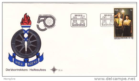 1981  Official FDC  # 3.33  Voortrekkers - FDC