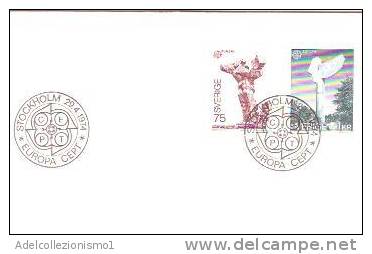 25785)lettera F.d.c. Europa Cept Con 75 + 1kr Svedesi + Annullo - FDC