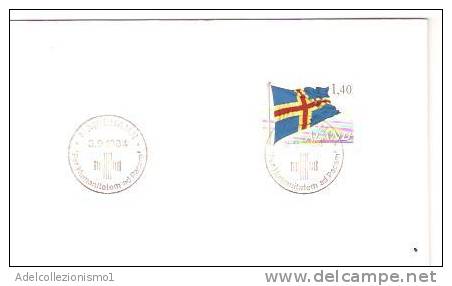 25798)lettera F.d.c. Mariehamn - Per L'umanità E Pace Con 1,40 Finlandesi + Annullo - FDC