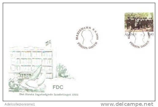 25804)lettera F.d.c. Mariehamn - Forsta Dagen Con 3,40 Finlandesi + Annullo - FDC