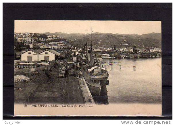 ALGERIE Philippeville Port, Vue Générale, Paquebots, Ed LL 28, 191? - Skikda (Philippeville)