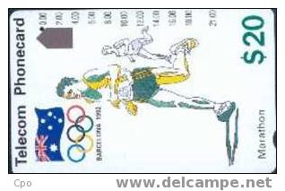 # AUSTRALIA 40 XXVth Olympiad,Barcelona 92 - Marathon 20 Anritsu  -sport-  Tres Bon Etat - Australie