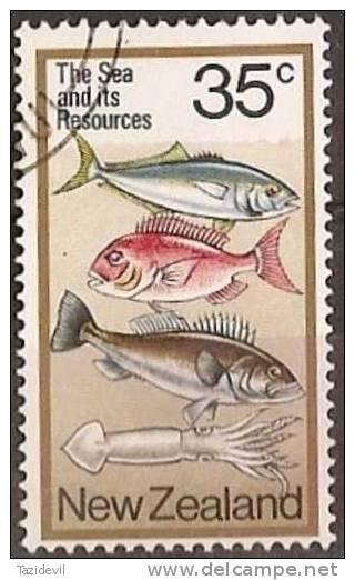 NEW ZEALAND - 1976 35c Fish. Scott 670. Used - Other & Unclassified