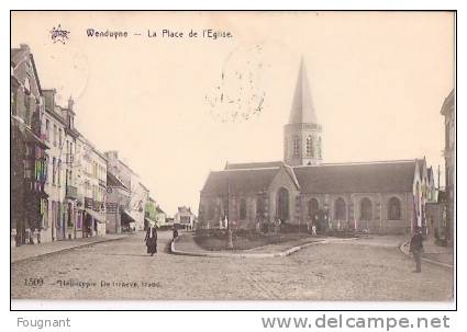 BELGIQUE:WENDUYNE(Fl.Occi D.):La  Place De L´Eglise.1911.Carte Envoyée à Bruxelles.Bon état. - Wenduine