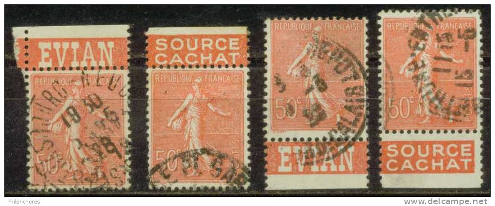 France Bande Publicitaire 4 Timbres Dallay N° 56 Oblitérés - Cote 10 Euros - Prix De Départ 3,3 Euros - Sonstige & Ohne Zuordnung