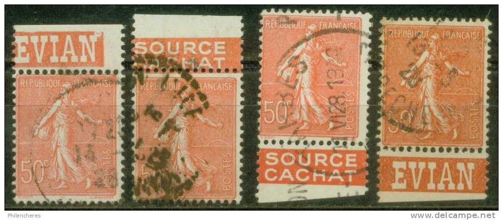 France Bande Publicitaire 4 Timbres Dallay N° 56 Oblitérés - Cote 10 Euros - Prix De Départ 3,3 Euros - Other & Unclassified