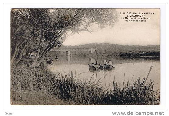 De LA VARENNE à CHAMPIGNY. La Marne Et Les Coteaux De Chennevrières - Champigny