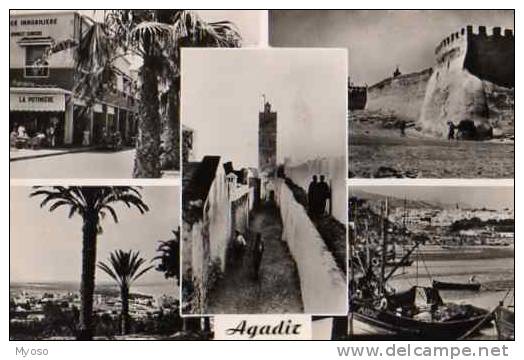 AGADIR La Potiniere La Casbah Le Minaret Vue Generale Le Port - Agadir