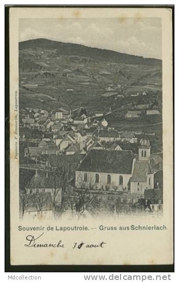 68 LAPOUTROIE Souvenir De Gruss Aus Schnierlach - Lapoutroie