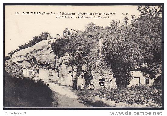 INDRE ET LOIRE - Vouvray - L'Echeneau - Habitations Dans Le Rocher - Vouvray