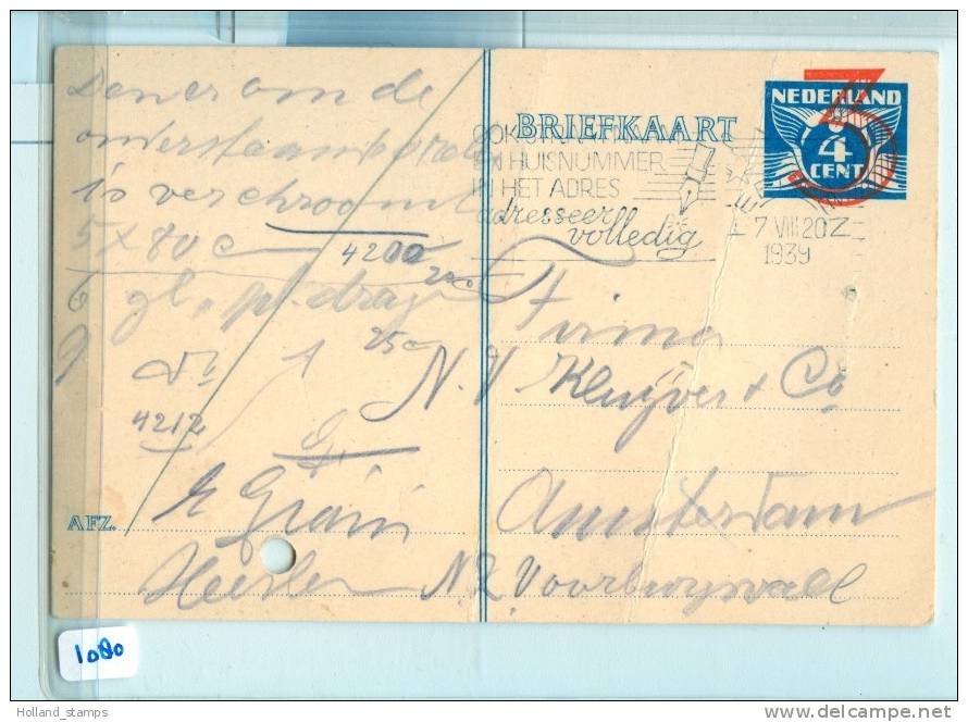 BRIEFKAART Van HEERLEN NAAR AMSTERDAM OPDRUK 3 CENT  (1080) - Postal Stationery