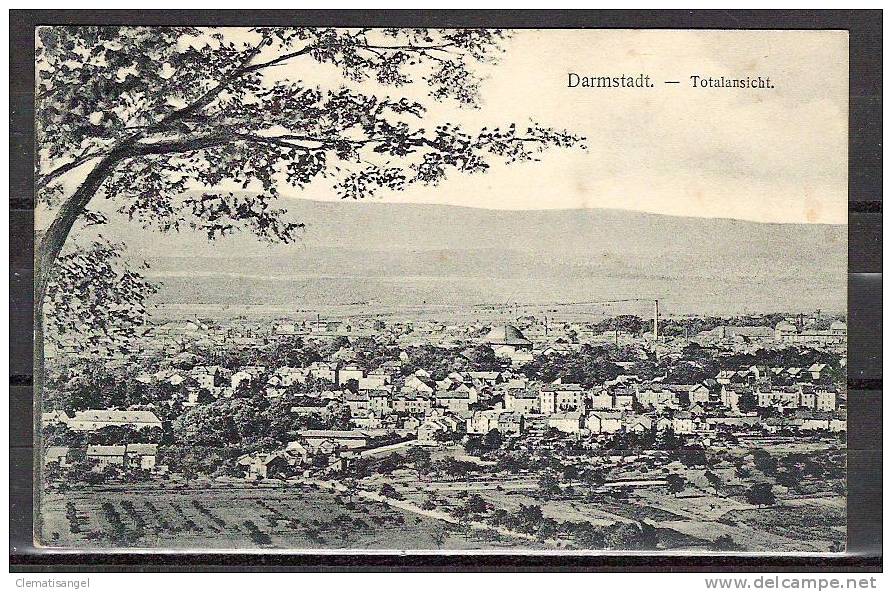 TOP!! DARMSTADT * TOTALANSICHT * 1909 *!! - Darmstadt