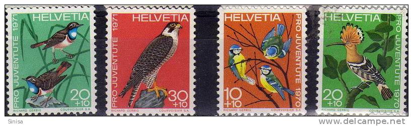 Switzerland / Birds - Unused Stamps