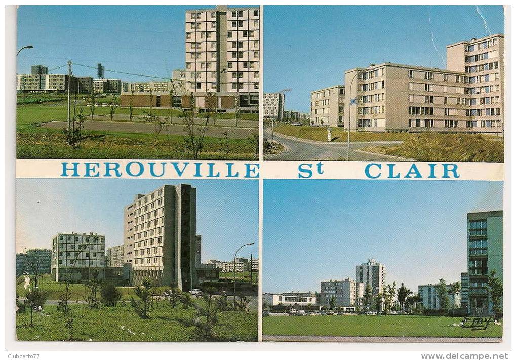 Herouville-Saint-Clair (14) : 4 Vue De La Nouvelle Cité En 1975 (animée) PHOTO RARE. - Herouville Saint Clair