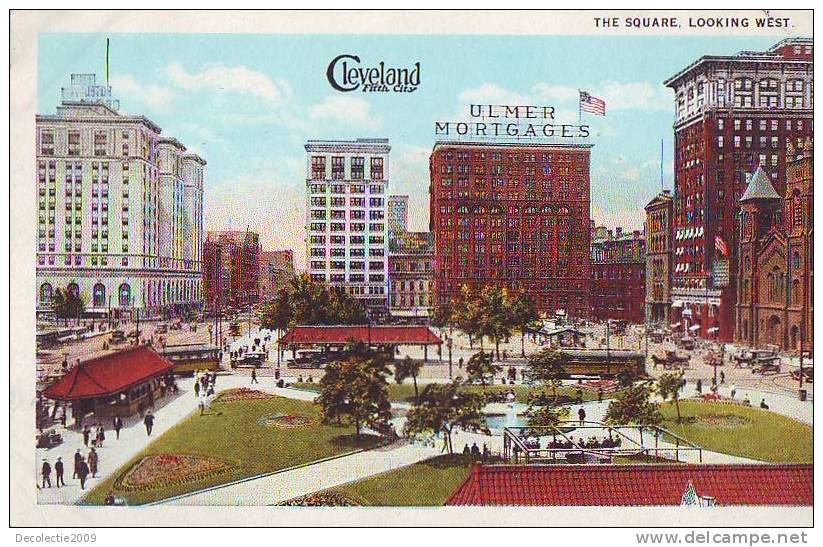 Z1076 United States Ohio Cleveland The Square Uncirculated Ulmer Mortages - Cleveland