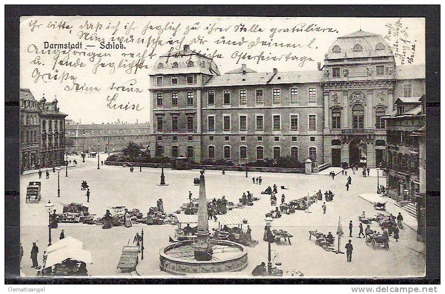 TOP!! DARMSTADT * MARKT AM SCHLOSS * 1907 *!! - Darmstadt