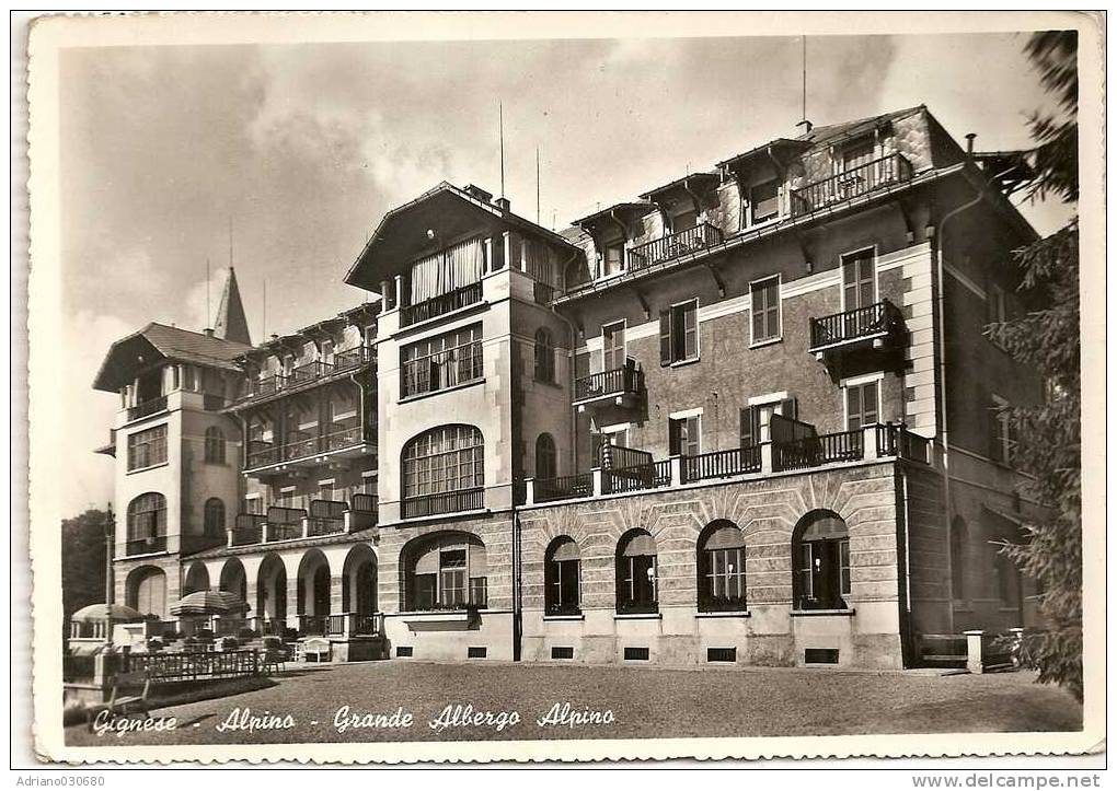 GIGNESE ALPINO GRANDE ALBERGO ALPINO VERBANO CUSIO OSSOLA - Verbania