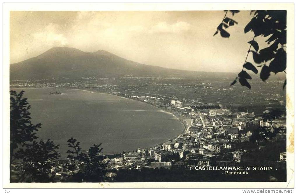 CASTELLAMARE DI STABIA     CAMPANIA  VIAGGIATA  COME DA FOTO FORMATO PICCOLO FOTOGRAFICA - Castellammare Di Stabia