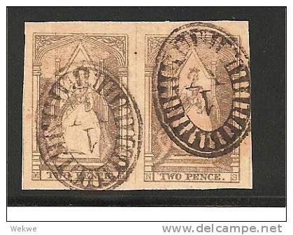 Aus Vic Mi.Nr.4/ 1852 Paar - Used Stamps