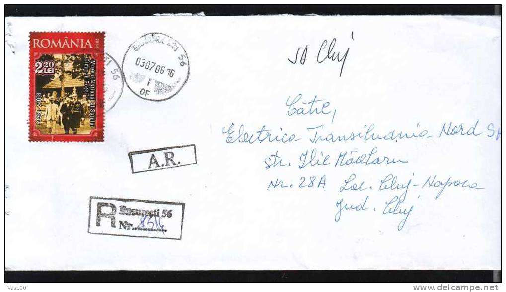 Militaria Stamp On Registred Cover.(J) - Lettres & Documents
