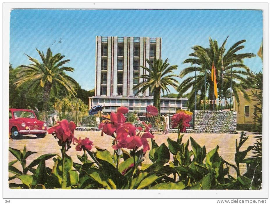 MARINA DI MASSA (Toscana): Giardini E Hotel EXCELSIOR; Restaurant ; AUTO Fiat ; 1961 ; B/TB - Massa