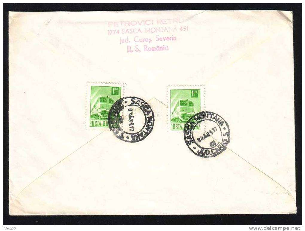 3 Stamp 1981 On Registred Cover  Sent To Cluj.(V) - Lettres & Documents