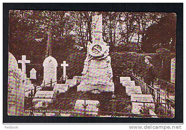 Early J. Salmon Postcard Life Boat Memorial Caister-on-Sea Near Great Yarmouth Norfolk - Ref 414 - Great Yarmouth