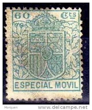 Especial Movil, Monarquia 60 Cts Azul - Fiscaux