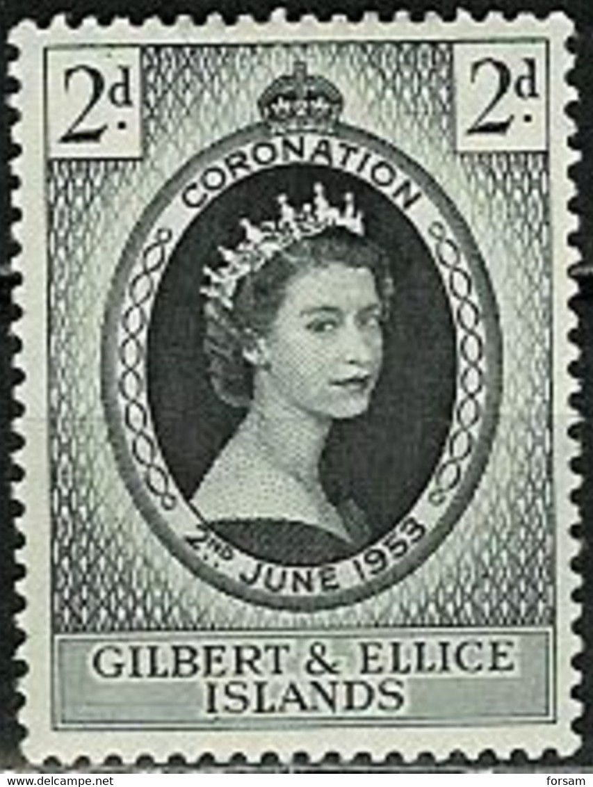 GILBERT & ELLICE ISLANDS..1953..Michel # 58...MLH. - Islas Gilbert Y Ellice (...-1979)