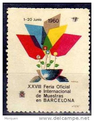 Viñeta Feria Muestras Barcelona 1960 - Variétés & Curiosités