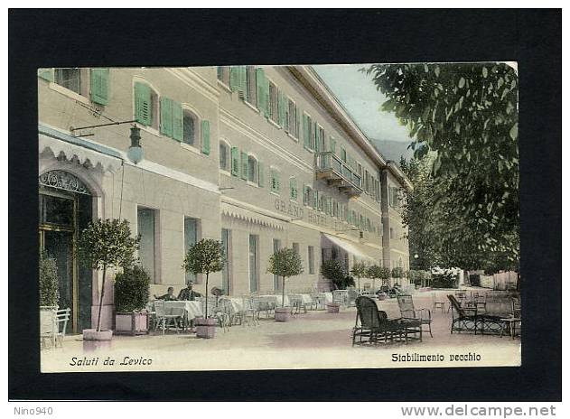 SALUTI DA LEVICO (TN) - Stabilimento Balneare- F/p - V: 1913 - Trento