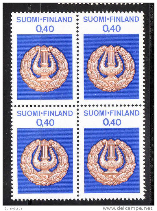 Finland 1968 Work Of Student Unions In Finnish Social Life Blk Of 4 MNH - Unused Stamps