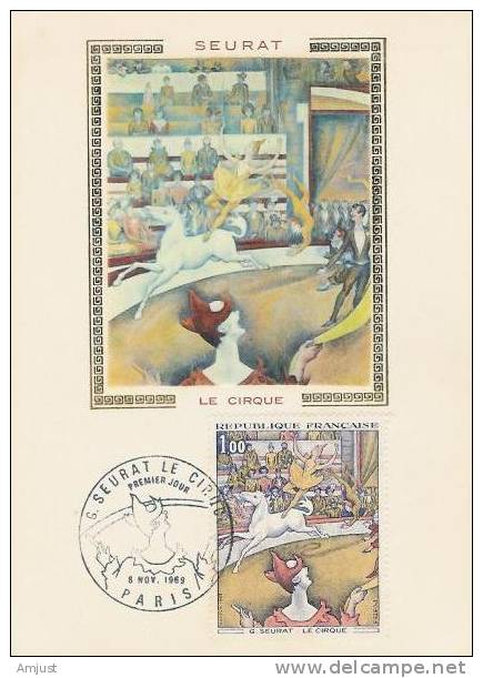 Carte Maximum,Maxi Cards, G.Seurat-Le Cirque - Andere & Zonder Classificatie