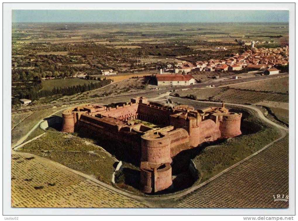 66  - Le Chateau Fort De SALSES - Vu Du Ciel - Excellent état - Salses