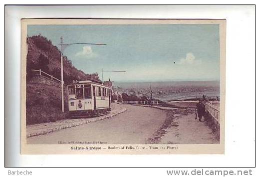 76.- SAINTE-ADRESSE .- Boulevard Félix-Faure .- Tram Des Phares     76*/ - Autres & Non Classés