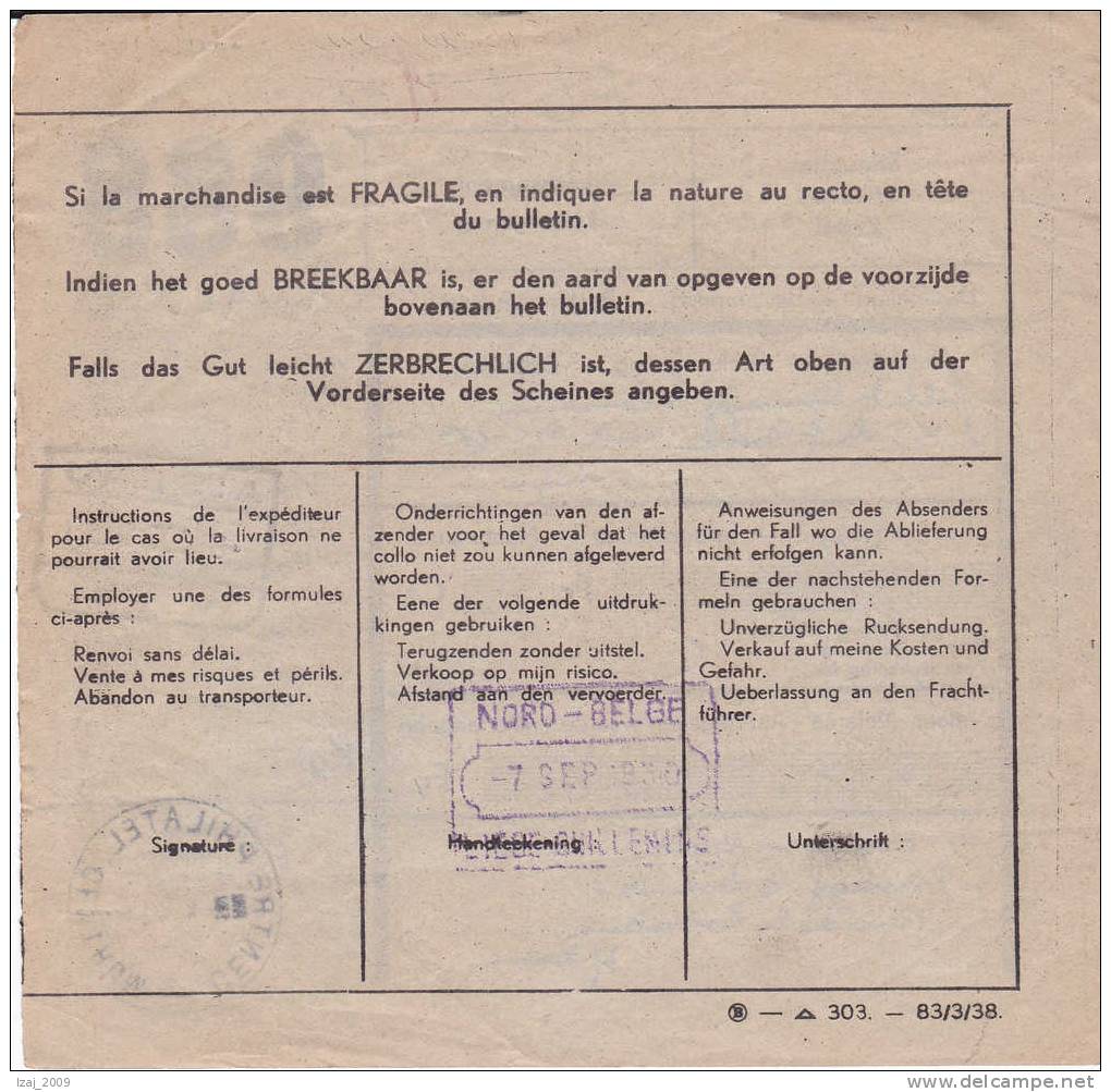 Belg.Guerre 40-45.Lettres 1/2 T.CF 204 Cach.ferrovi..AISEAU S/Bulletin Col. Milit. 6.IX.39 V.soldat FORTERESSE à LIEGE D - Guerra '40-'45 (Storia Postale)