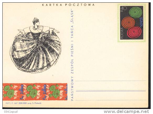 1967 Pologne  Costume Coutume  Danse  Danza  Dance Folklore - Danse