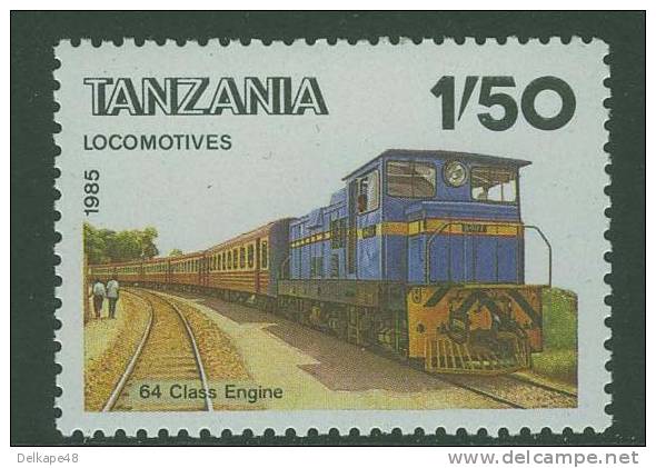 Tanzania 1985 Mi 281 ** Class 64 Diesel Locomotive / Class 64 Engine - Tanzanian Railway Locomotive - Trains