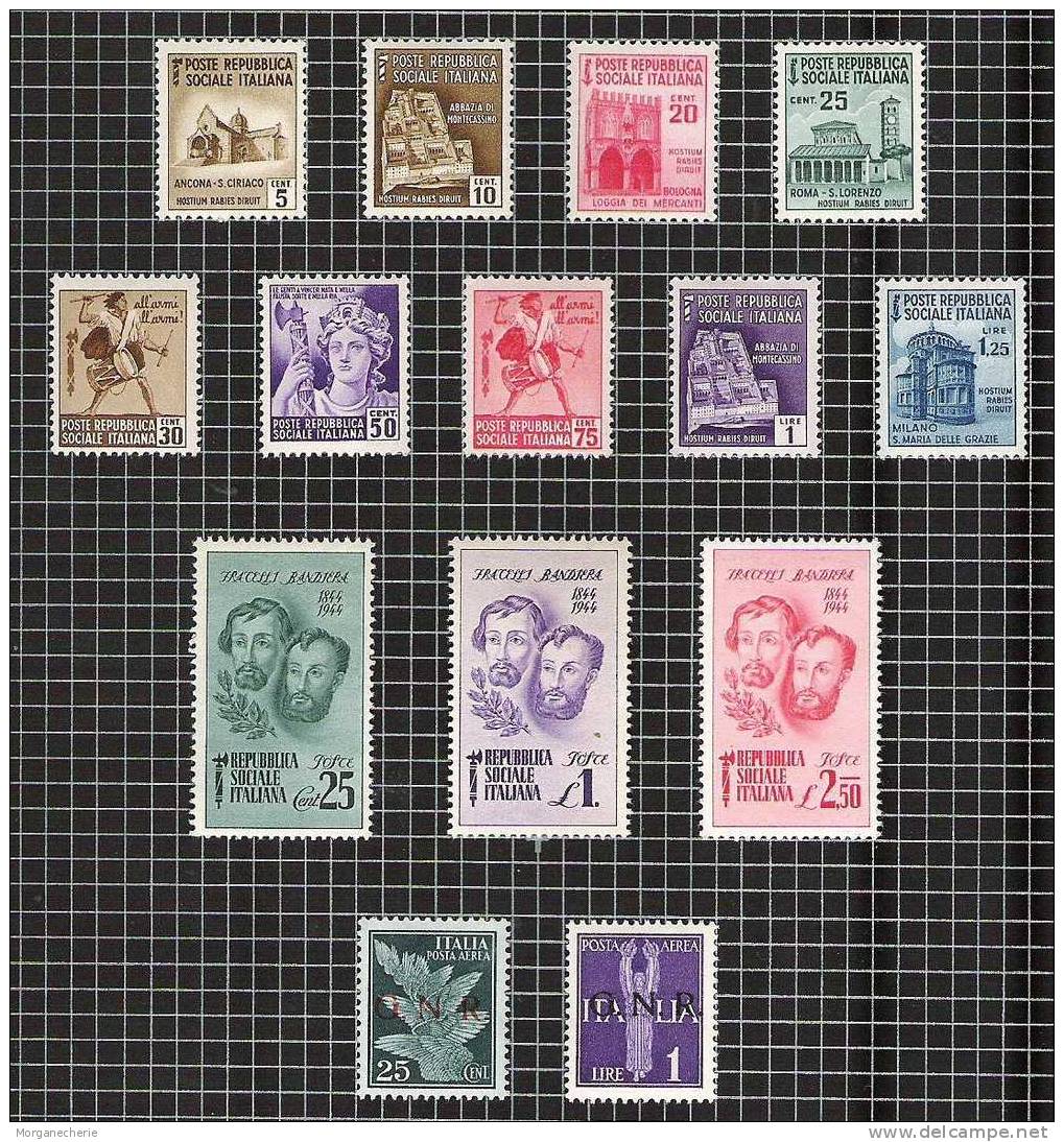 ITALIA, 1943, LOT * MI 5, 10, MI 650-652 - Neufs