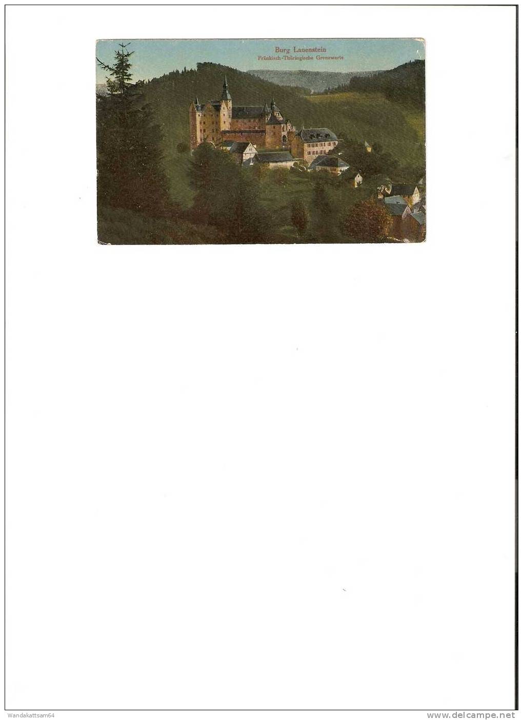 AK Burg Lauenstein Fränkisch-Thüringische Grenzwarte - Kronach